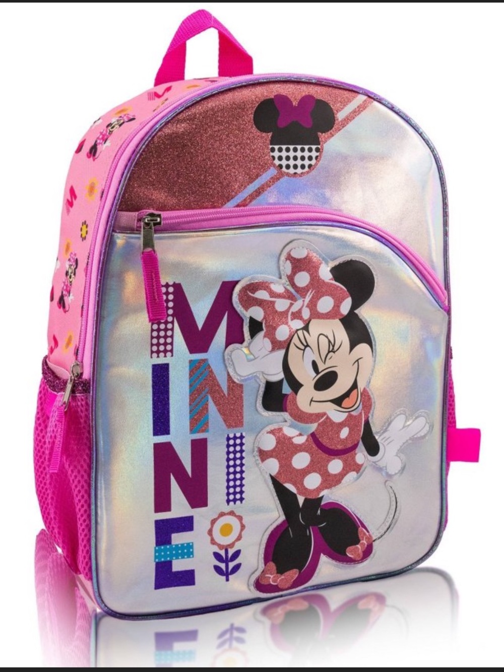Disney Kids Minnie Mouse 14” Backpack - Pink NWT - Picture 2 of 9